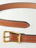 Yuketen - 2.5cm Leather Belt - Brown