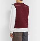 Billionaire Boys Club - Quilted Twill Gilet - Burgundy