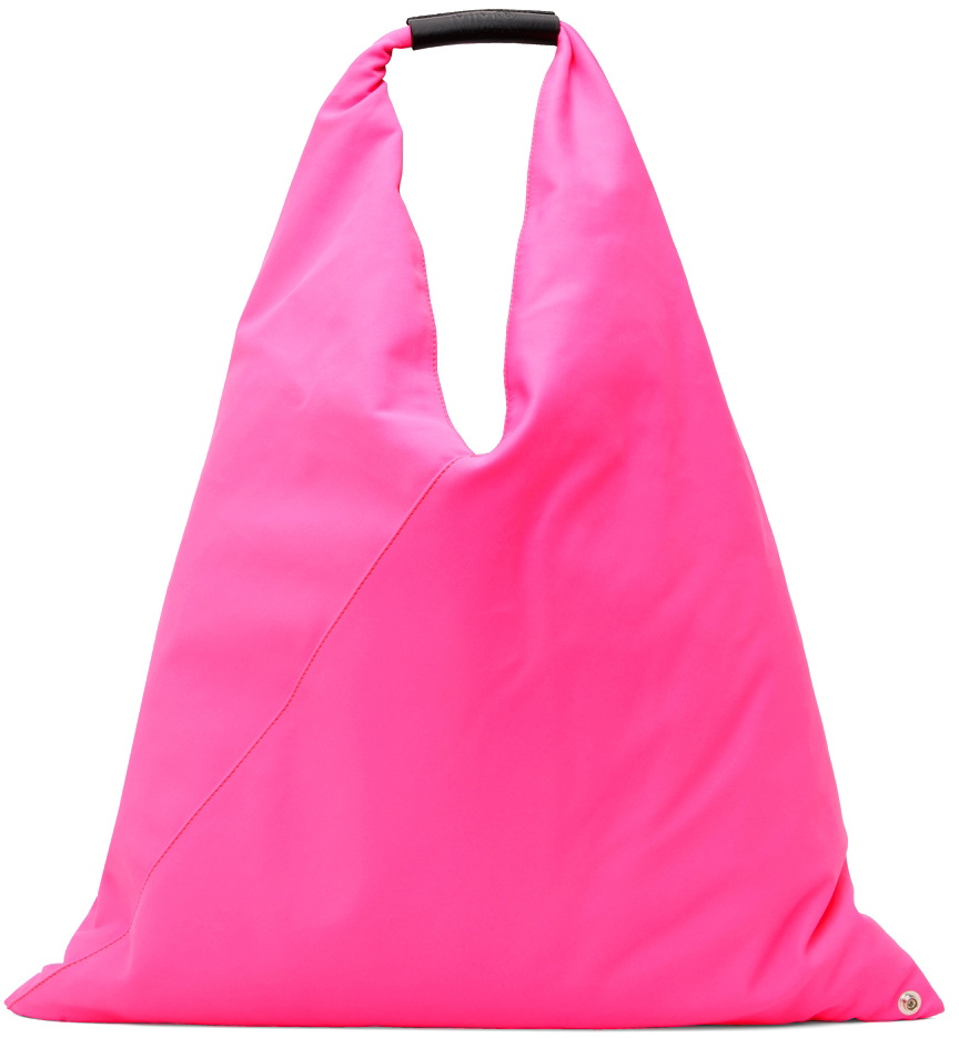 MM6 Maison Margiela Pink Padded Medium Triangle Tote MM6 Maison