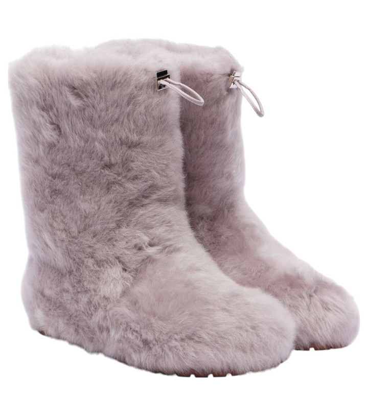 Photo: Loro Piana Quinn shearling ankle boots