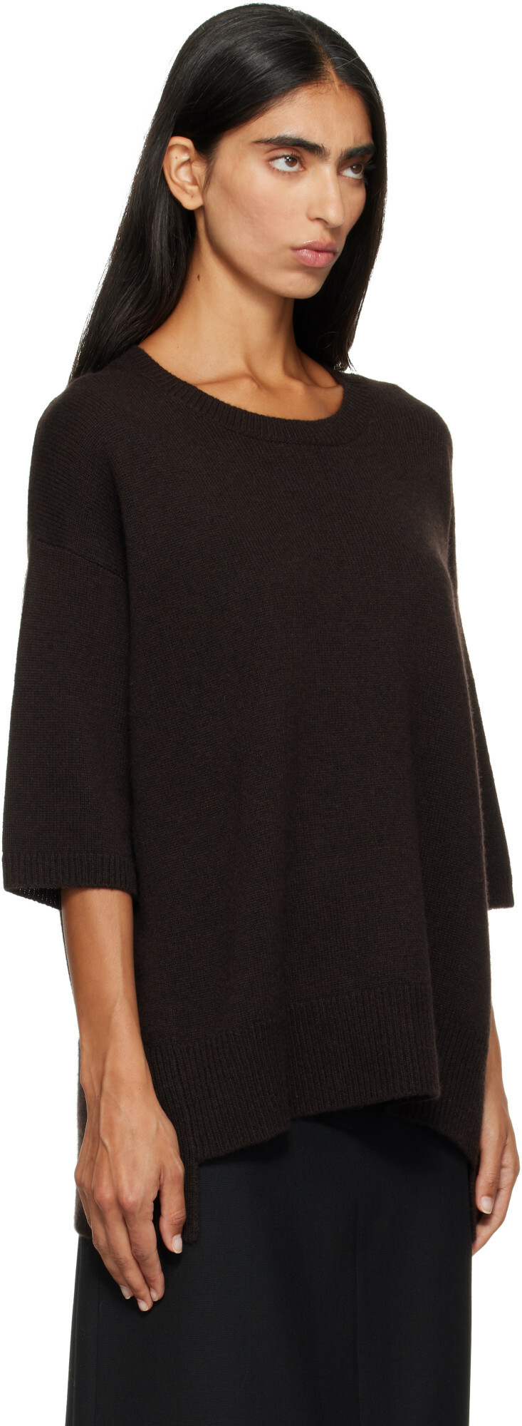 LISA YANG Brown Camille T-shirt