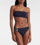 Bottega Veneta Gathered bandeau bikini