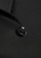 Vowels Wool and Mohair-blend Blazer Black