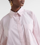 Victoria Beckham Cropped cotton-blend shirt