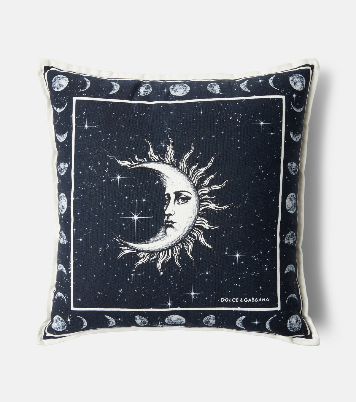Dolce&Gabbana Casa Zodiaco Small cotton canvas cushion