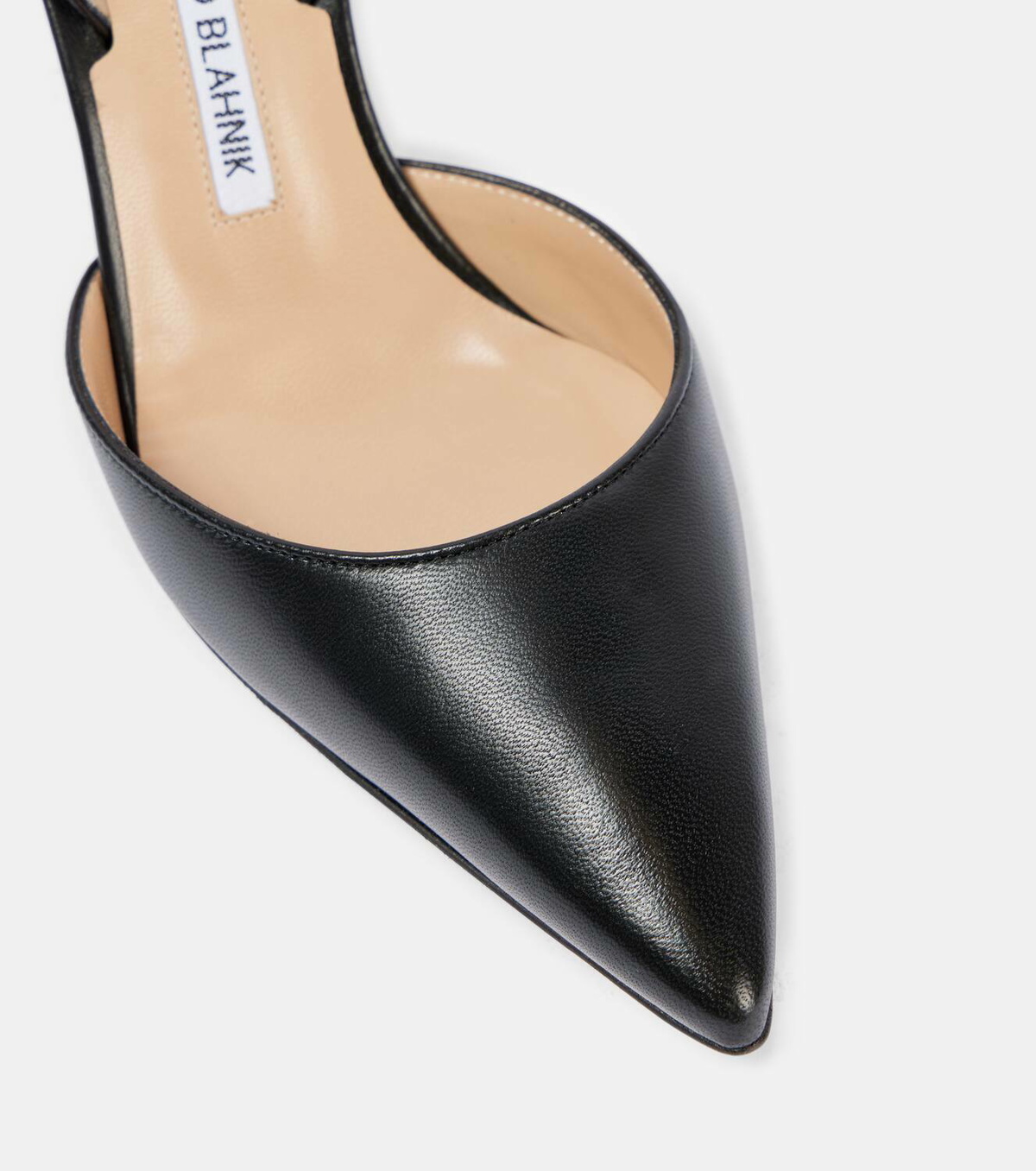 Manolo Blahnik Carolyne 70 leather slingback pumps