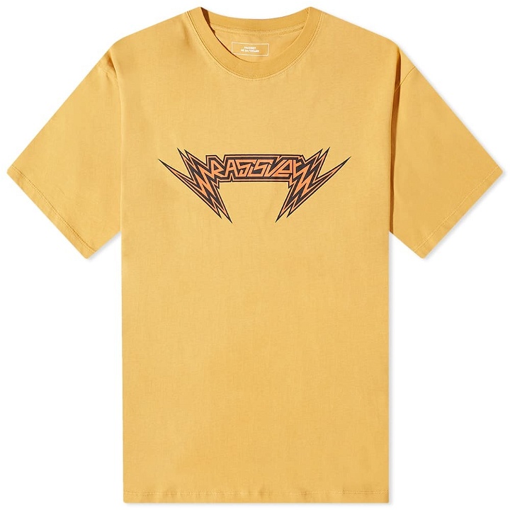 Photo: PACCBET Men's Sparks Logo T-Shirt in Brown