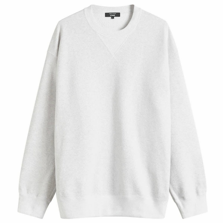 Photo: Comme des Garçons Homme Men's Cotton Nylon Crew Sweat in Bleach/Khaki
