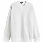 Comme des Garçons Homme Men's Cotton Nylon Crew Sweat in Bleach/Khaki