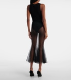 Nensi Dojaka Mila tulle midi skirt
