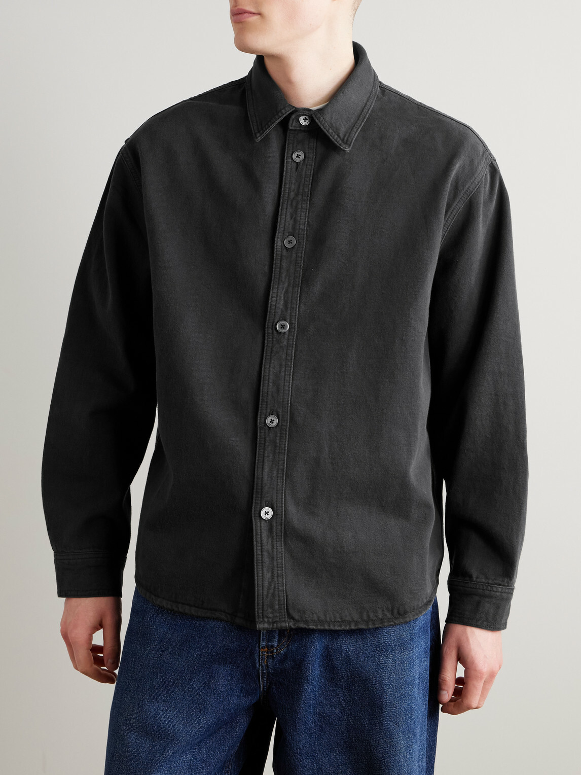 FRAME - Denim Overshirt - Black