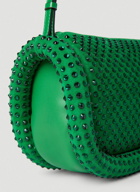 JW Anderson - Embellished Bumper Shoulder Bag in Green