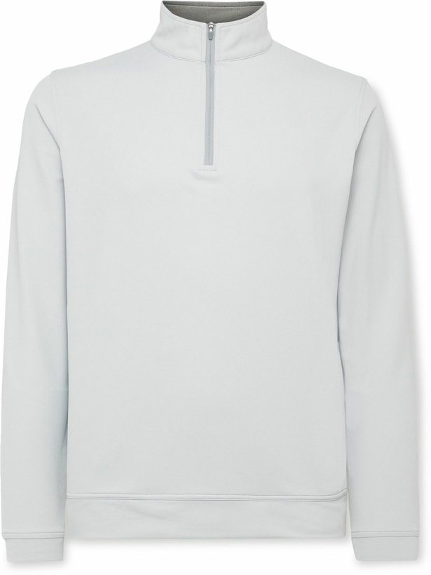 Photo: Peter Millar - Perth Tech-Jersey Half-Zip Golf Top - Gray