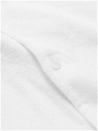 OAS - Cuba Camp-Collar Cotton-Terry Shirt - White