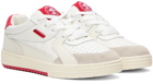 Palm Angels White & Red University Sneakers