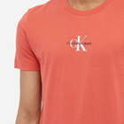 Calvin Klein Men's Monogram Logo T-Shirt in Rhubarb Red