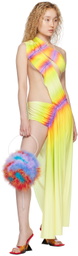 FAL-ASH Yellow Wrap Around Maxi Dress