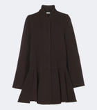 Loewe Peplum wool and cashmere coat
