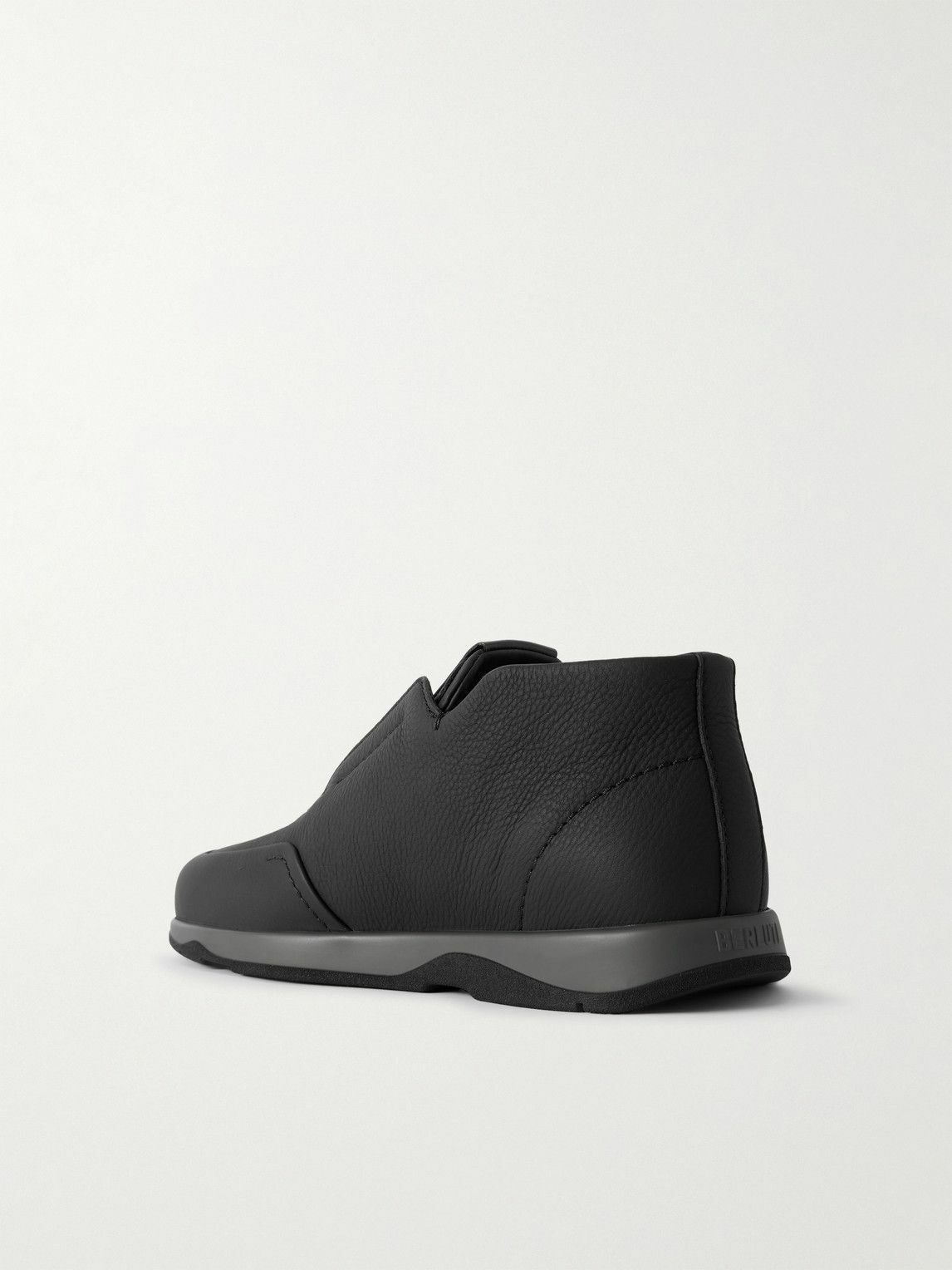 Berluti - Échappée Leather Slip-On Desert Boots - Black