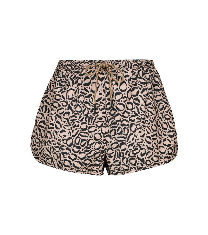 Photo: The Upside - Efrem leopard-print track shorts