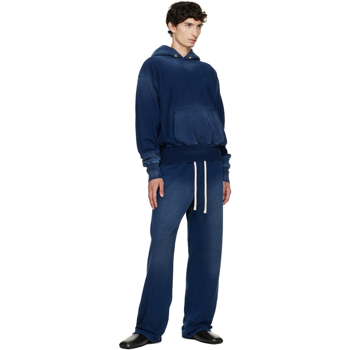 Les Tien Navy Heavyweight Hoodie