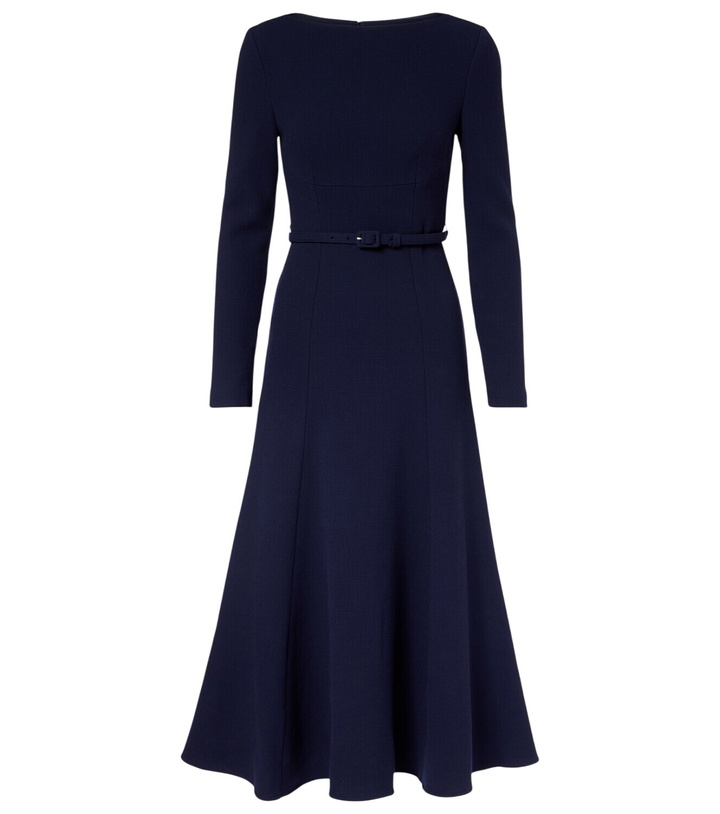 Photo: Roland Mouret Belted wool crêpe midi dress