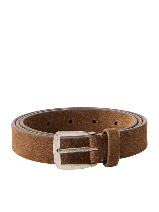 Photo: Massimo Alba - 2.5 cm Budapest Suede Belt - Brown