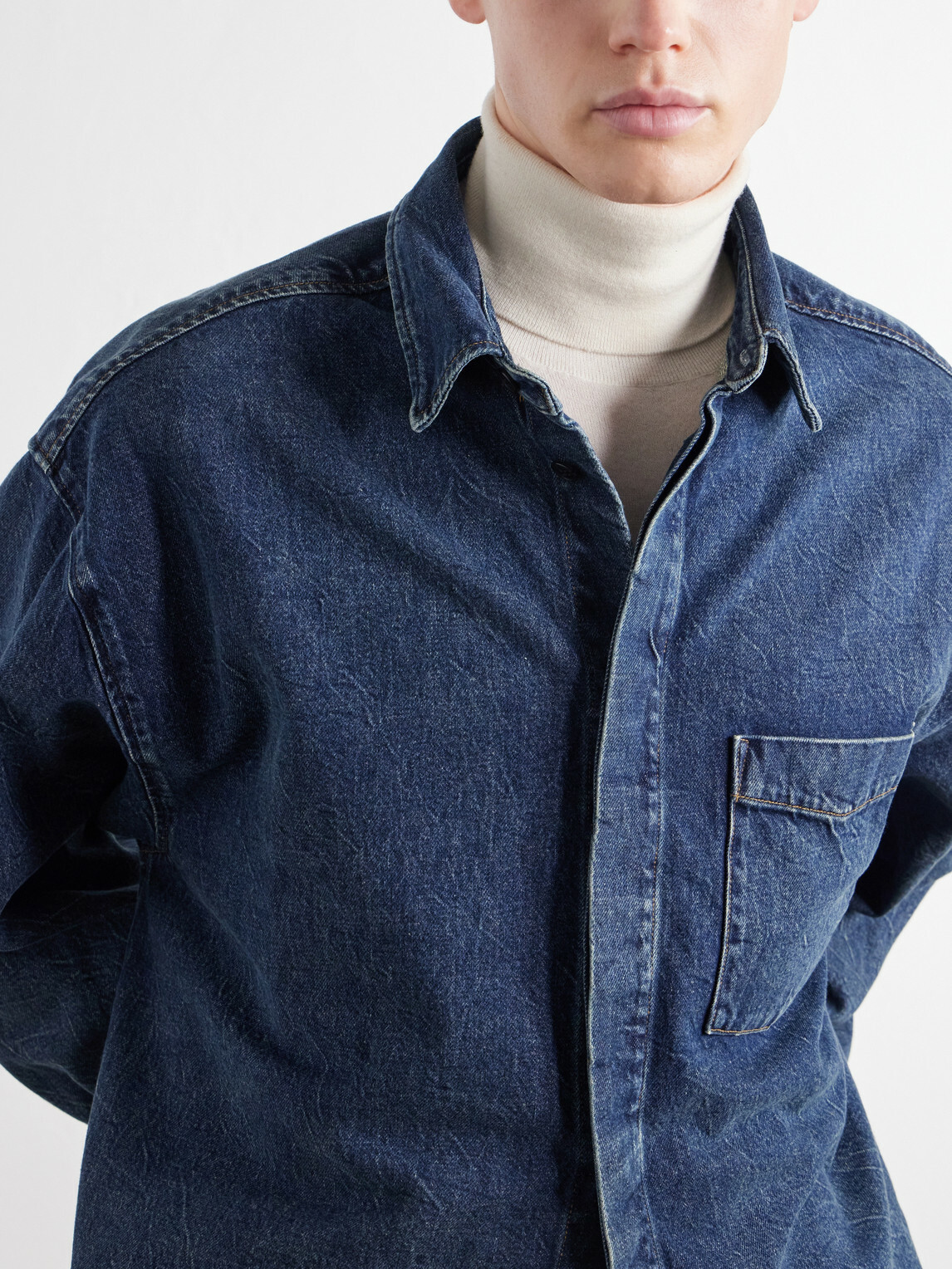 AGOLDE - Boyle Denim Shirt - Blue