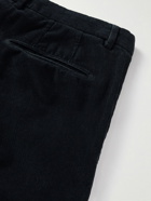 Boglioli - Slim-Fit Stretch-Cotton Corduroy Suit Trousers - Blue
