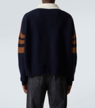 Wales Bonner Calm striped wool polo sweater
