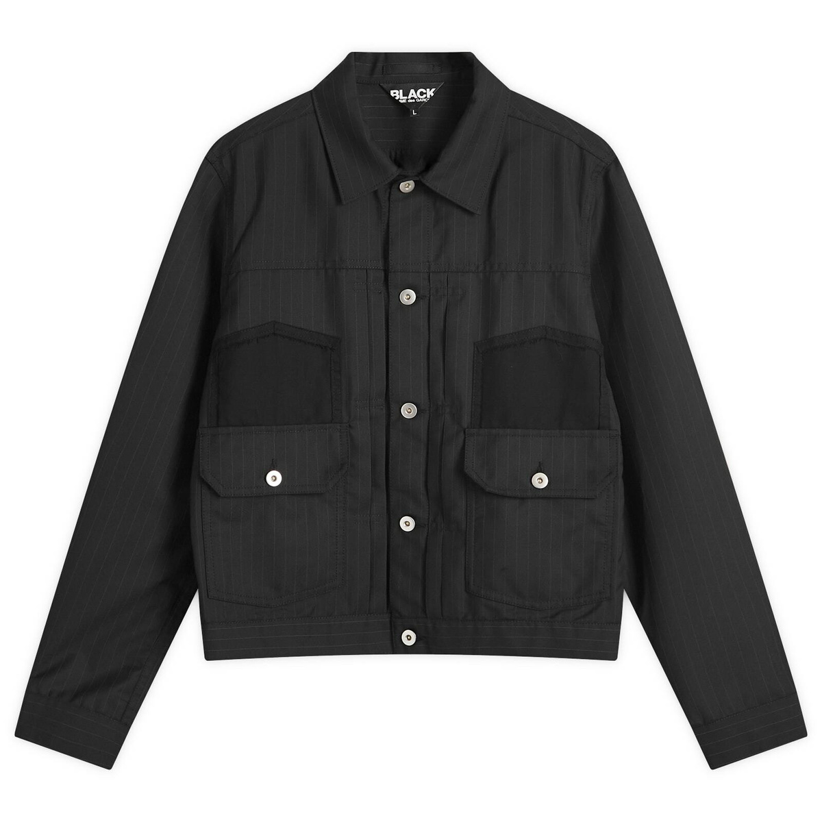 Comme des Garçons Men's Wool Gabardine Trucker Jacket in