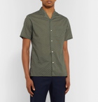 Officine Generale - Camp-Collar Printed Cotton Shirt - Green
