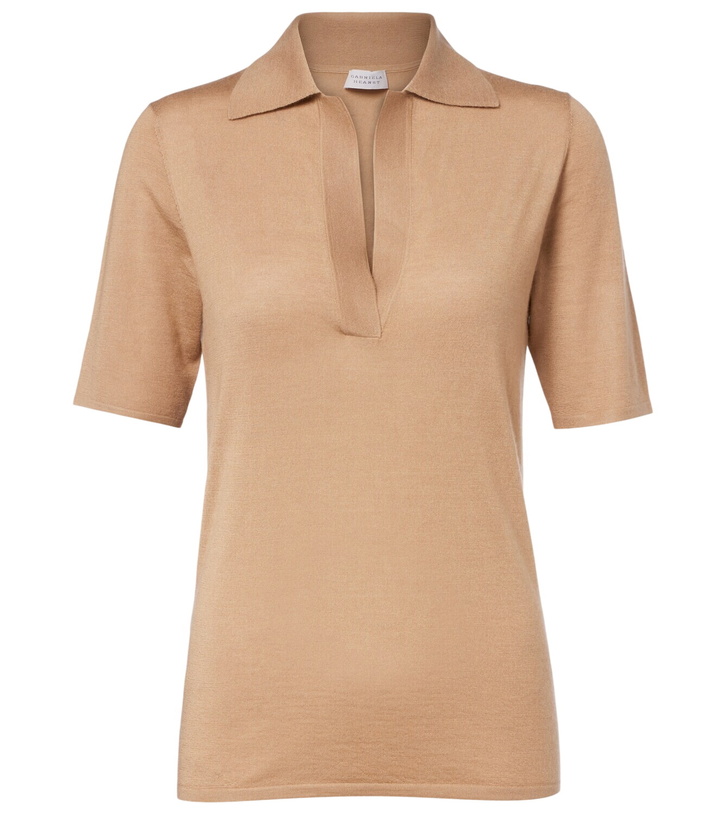 Photo: Gabriela Hearst Casius cashmere and silk polo shirt