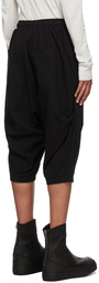 Julius Black Twisted Cropped Lounge Pants