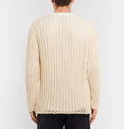 Jacquemus - La Maille Pêcheur Open-Knit Cotton-Blend Sweater - Beige