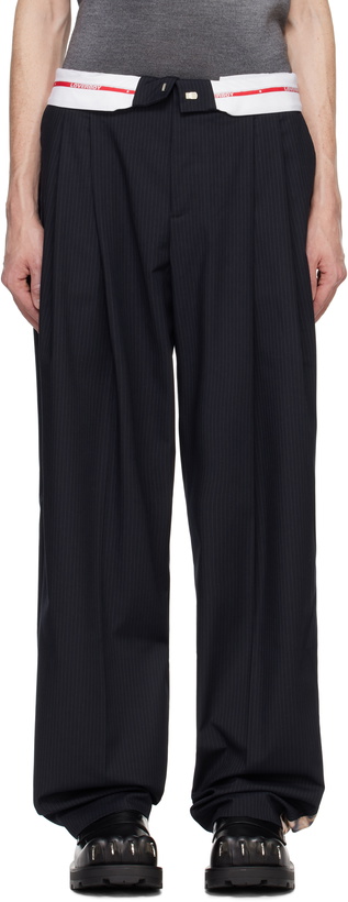 Photo: Charles Jeffrey LOVERBOY Navy Edinburgh Trousers