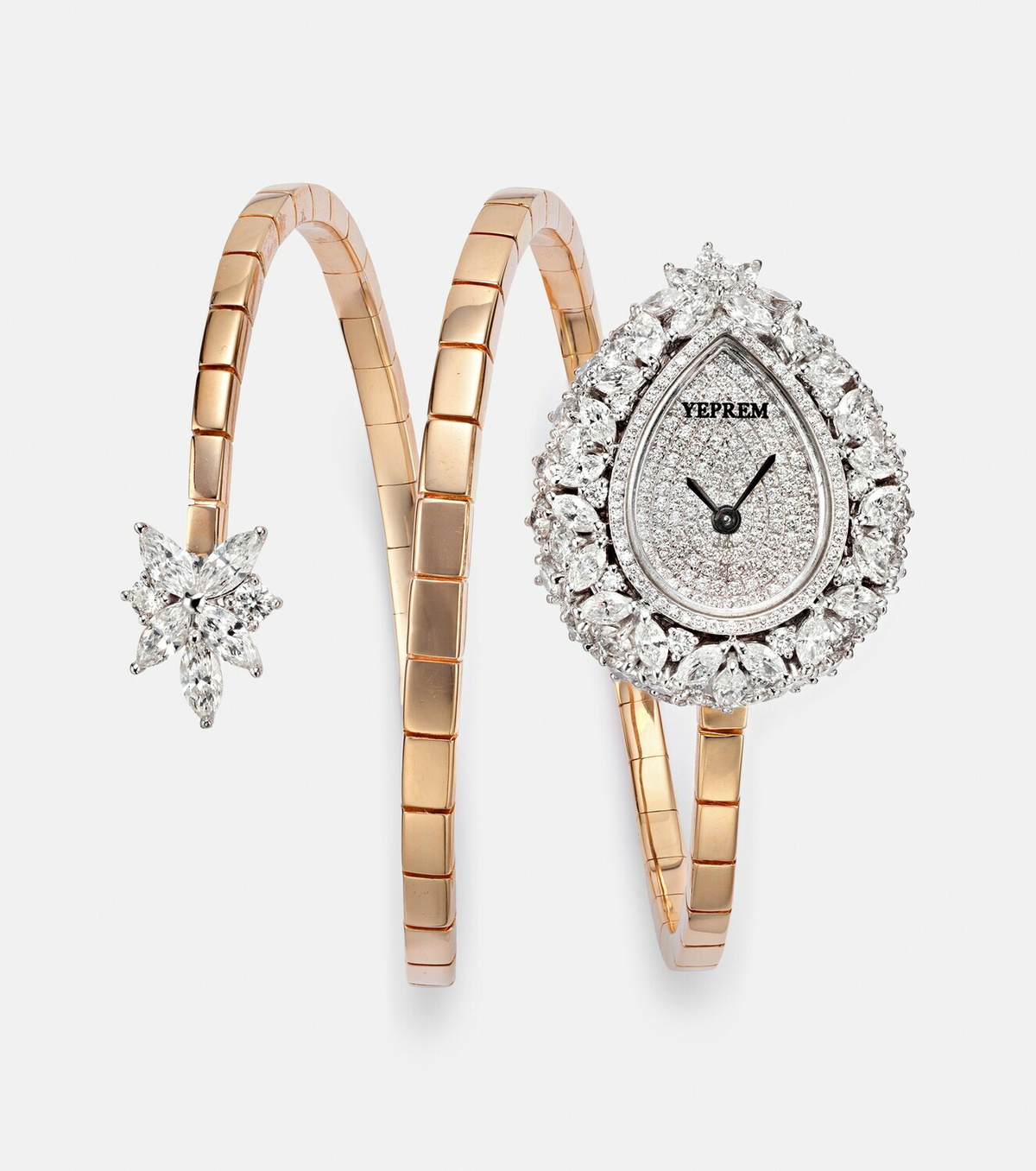 Yeprem Y-Momento 18kt gold (750/1000) watch with diamonds