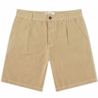 Universal Works Men's Fine Twill Walk Short in Tan