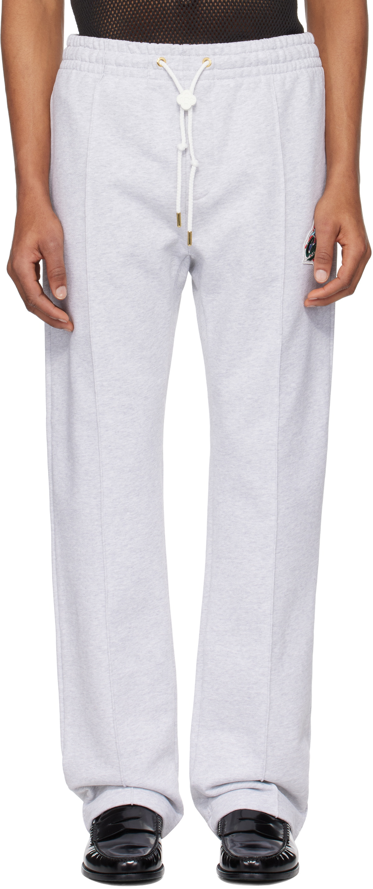 パンツ CASABLANCA IVORY TERRY FABRIC JOGGERS Casablanca Terry Fabric Joggers | italist
