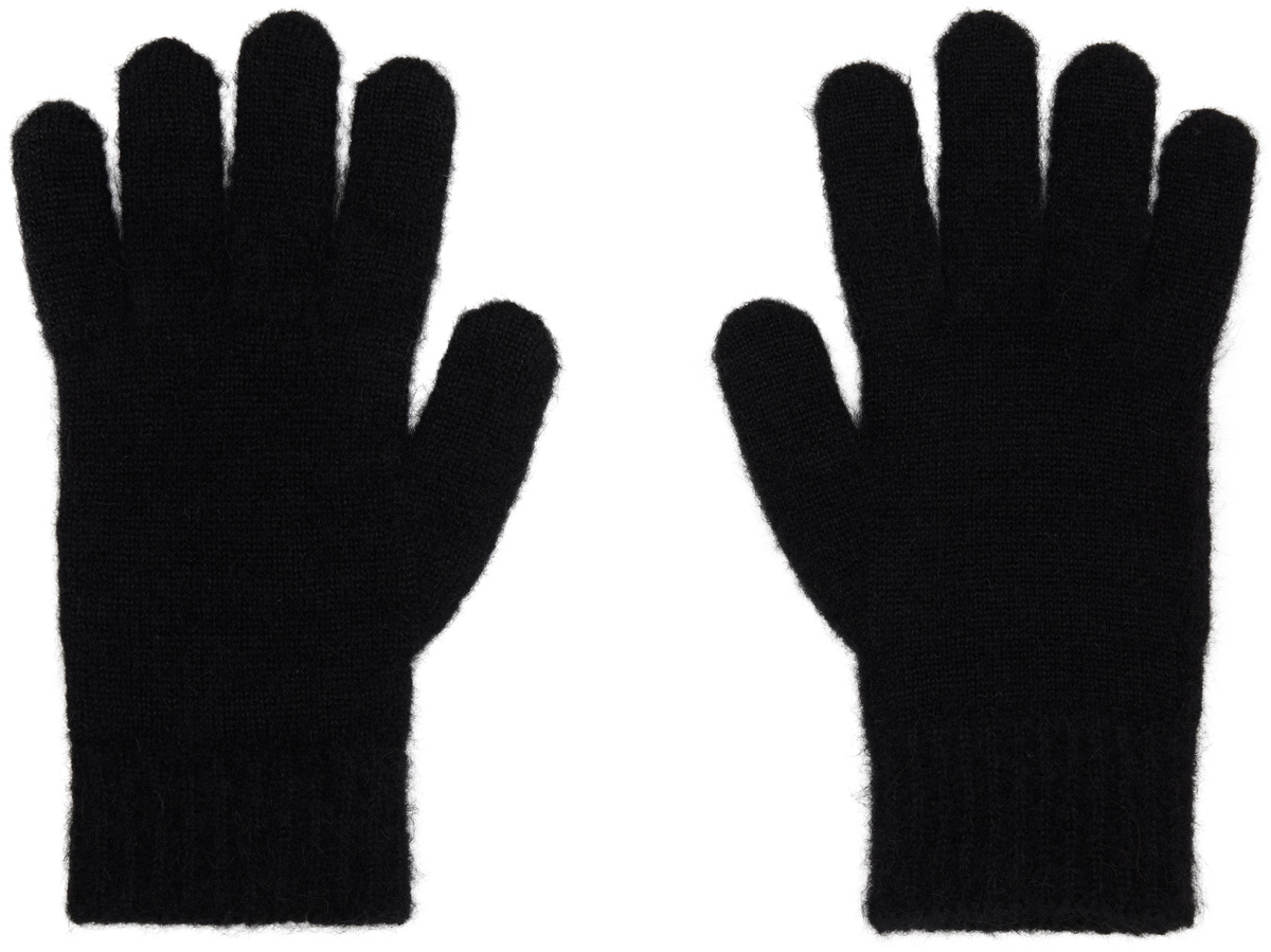 Vivienne Westwood Black Fluffy Gloves
