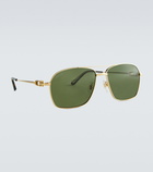 Cartier Eyewear Collection - Double-bar metal frame sunglasses