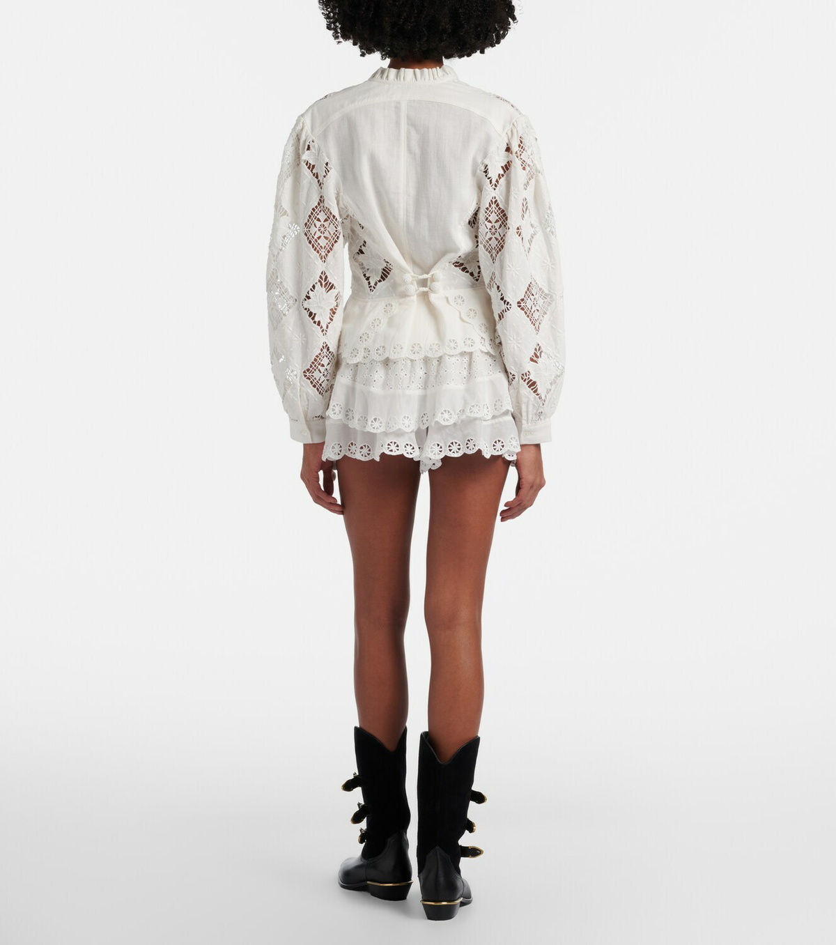 Isabel Marant Neis cotton and silk shorts