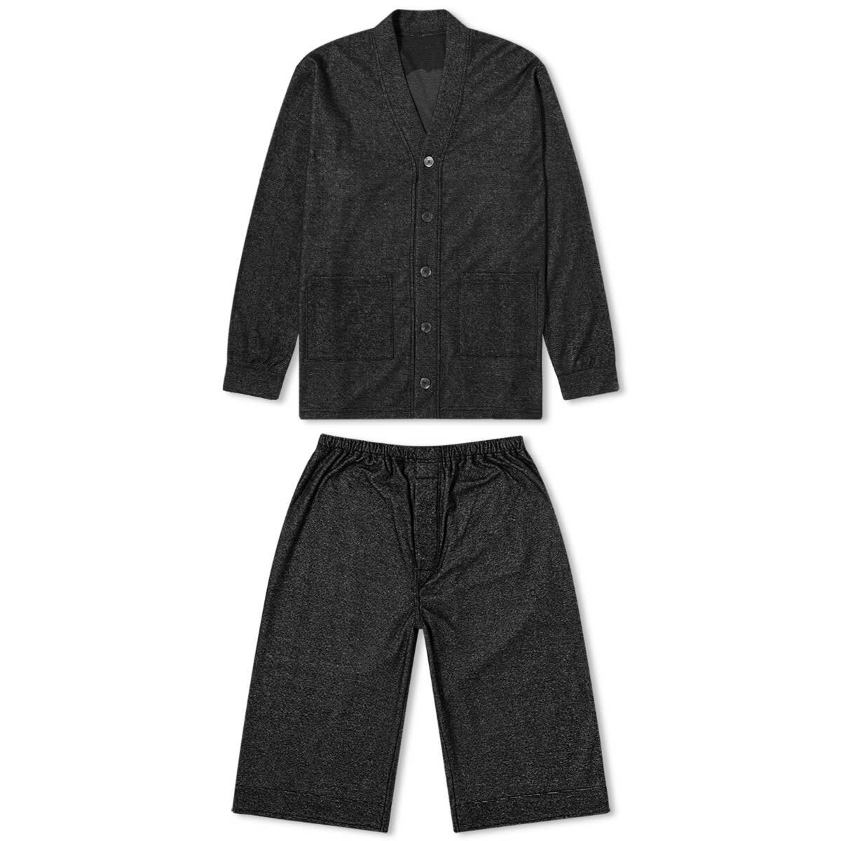 MASTERMIND WORLD Men's Skull Cardigan Lounge Set in Black/Grey