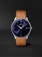 Junghans - Meister Gangreserve 160 Limited Edition Automatic 40.4mm Stainless Steel and Leather Watch, Ref. No. 27/4114.02