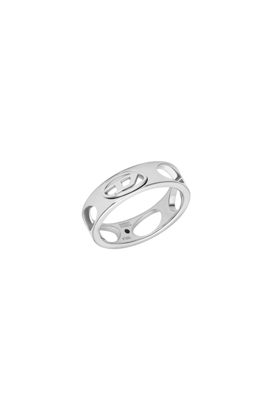 Photo: Diesel Stainless Steel Band Ring - Rings - Unisex - Silver
