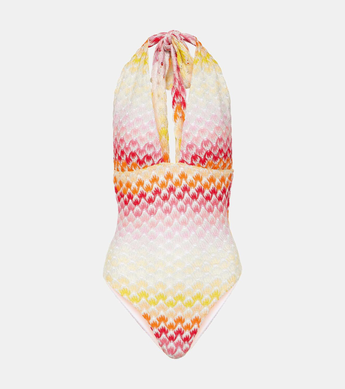 Missoni Mare Halterneck crochet swimsuit