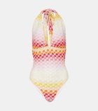 Missoni Mare Halterneck crochet swimsuit
