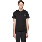 Alexander McQueen Black Embroidered Logo T-Shirt