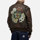 Avirex Men's Sky Charmer A-2 Leather Jacket in Vintage Brown