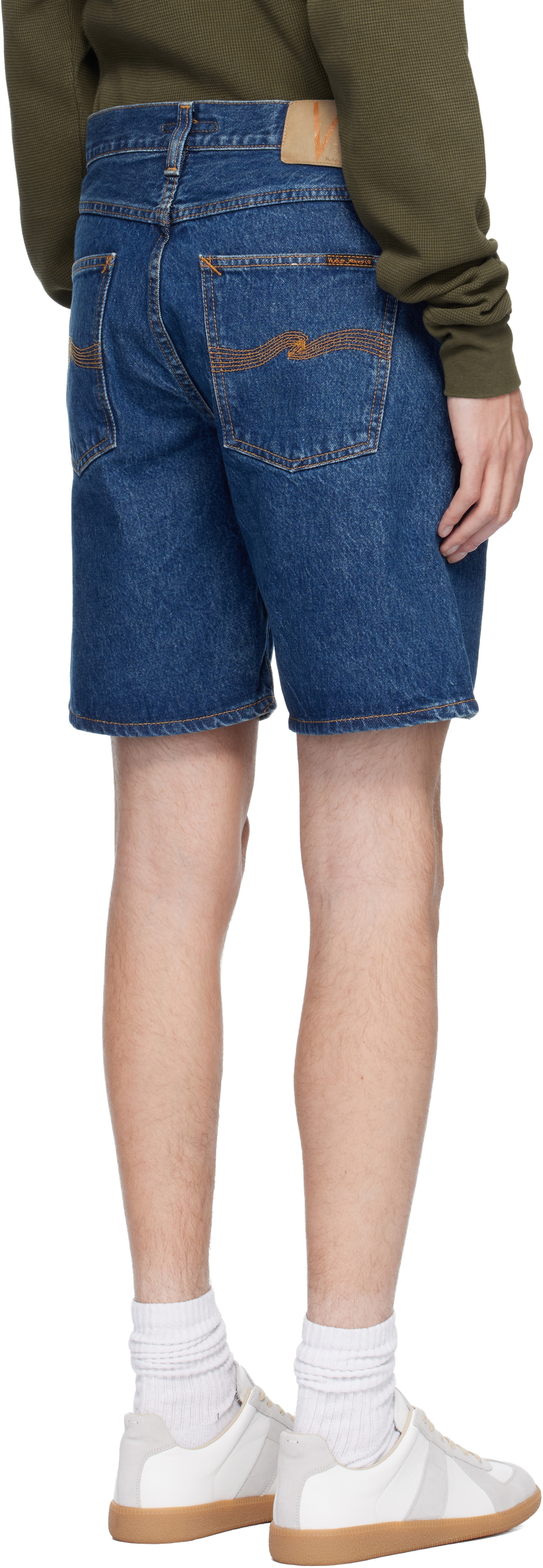 Nudie Jeans Blue Seth Denim Shorts